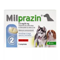 Milprazin 2,5Mg/25Mg Chien Cpr 2