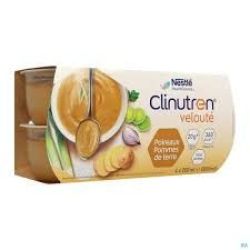 Clinutren Veloute Poir/Pdt 200Mlx4