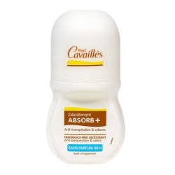 Cavailles Deodorant Abso+ Roll on Sans Parfum 50ml