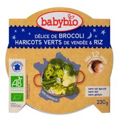 Babybio Alim Inf Nuit Broco Haric V Riz 230G