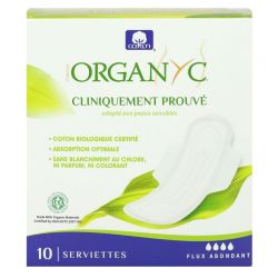 Serviettes maternité premiers jours Organyc - Coton bio - Post partum