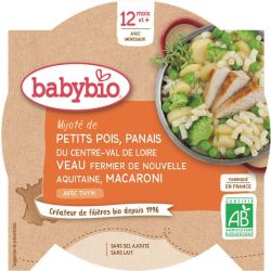 Babybio Alimentation infantile POIS PANAIS VEAU MACARO 230G