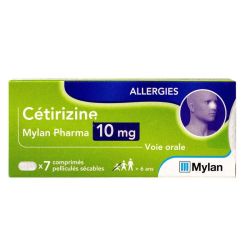 Cetirizine Conseil 10Mg Viatris comprimés sécables /7