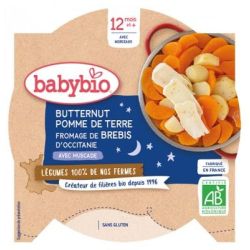 BABYBIO Butternut/Pdt Rouge/Brebis 230G