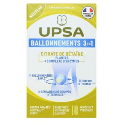 Upsa Ballonnement 3En1 40Gelules