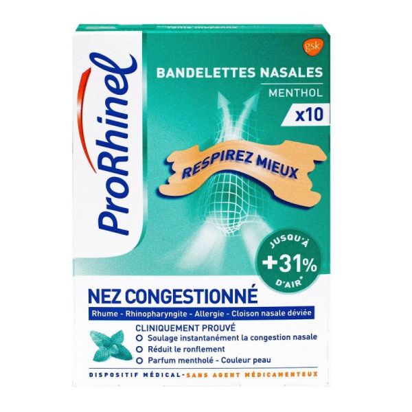 Prorhinel Bandelettes Menthol