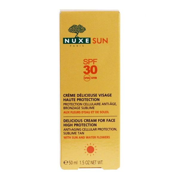 Nuxe Sun Creme Visage Delicieuse Spf30 50 Ml