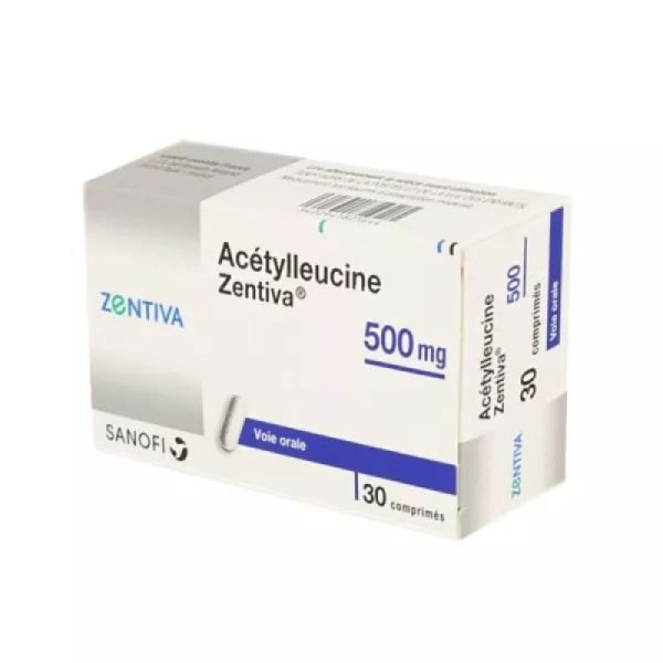 Acetylleucine Zent 500Mg Cpr Plq/30