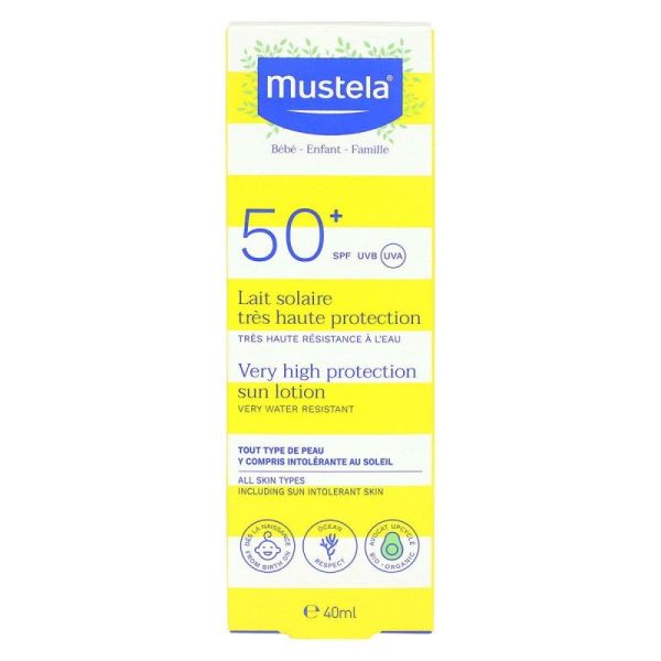 Mustela Solaire Lait Spf50+ 40Ml