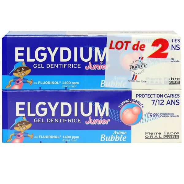 Elgydium Dent Junior Bubble 50Mlx2