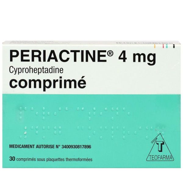 Periactine 4mg Comprimés 30