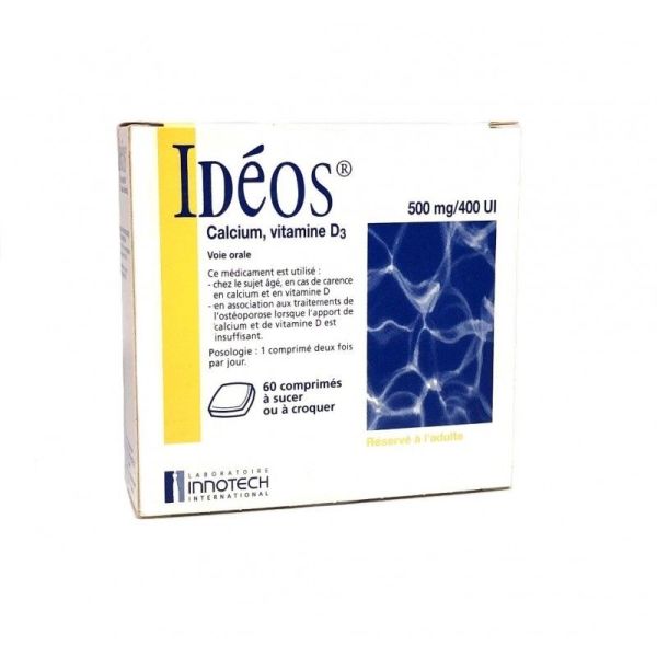 Ideos 500Mg/400Ui Cpr 60