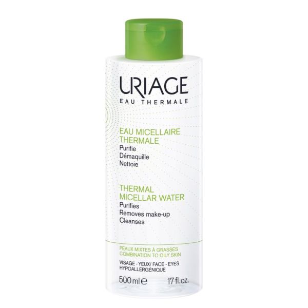 Uriage Eau Micellaire Thermale Peaux mixtes à grasses 500Ml