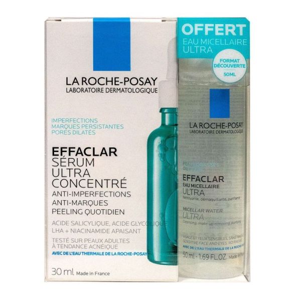 Effaclar sérum ultra-concentré 30ml + eau micellaire 50ml