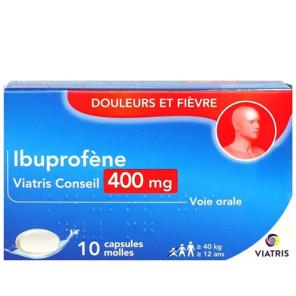 Ibuprofene 400Mg Vts Cons Caps 10