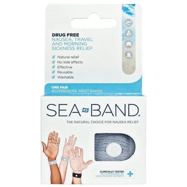 Sea-Band Bracelet Nausées Adulte x2
