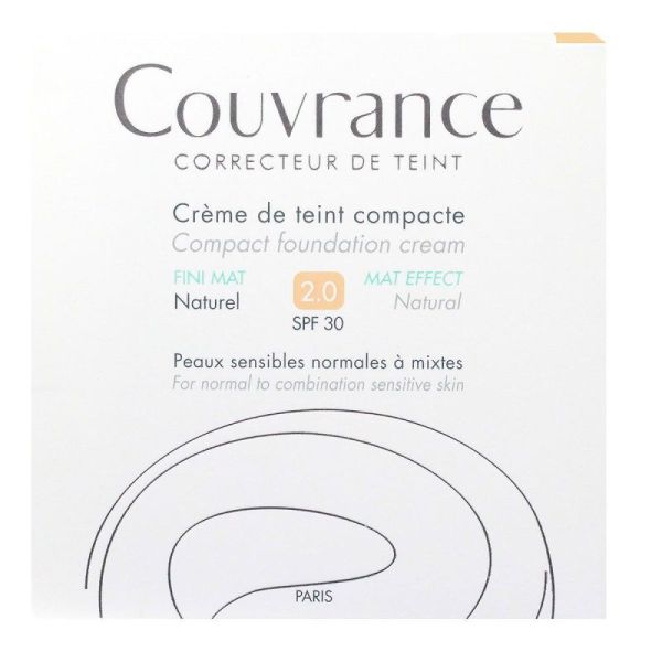 Crème de teint compacte fini mat 2.0 naturel 10g