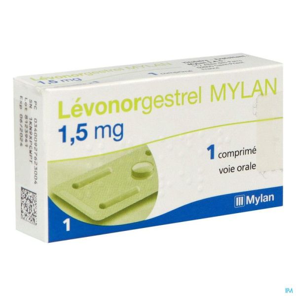 Levonorgestrel 1,5Mg Mylan Cpr 1