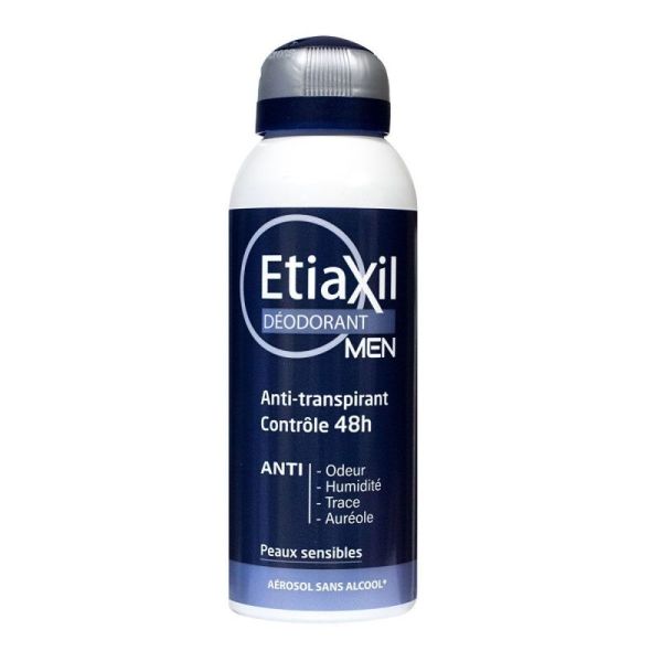 Etiaxil Homme Déod 72H Aér/150Ml