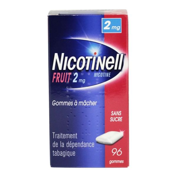 Nicotinell 2Mg Gom Méd Ss Suc Frt Plaq/96Gom