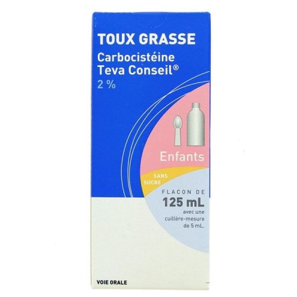 Carbocisteine 2% Teva Solution 125ml