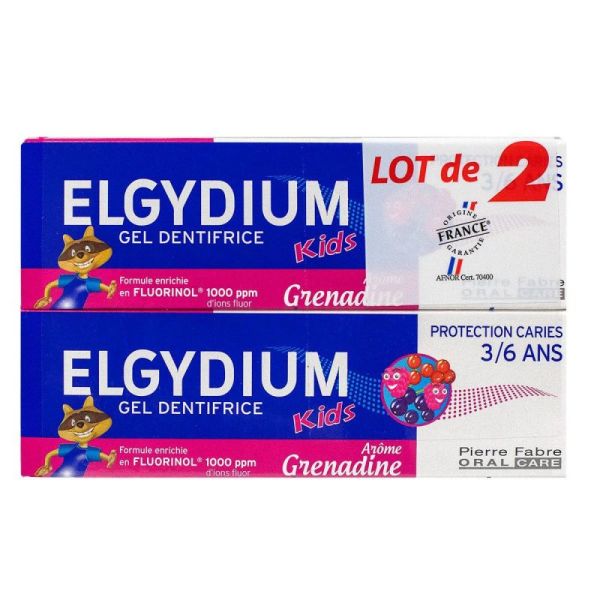 Elgydium Dent Kid 3/6 Grenad50Mlx2