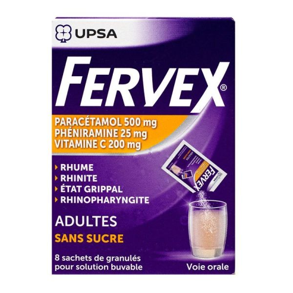 Fervex Adultes S/S Sachet 8