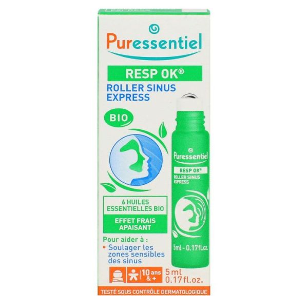 Puressentiel Resp OK roller sinus express bio - Sinusite - Apaisant