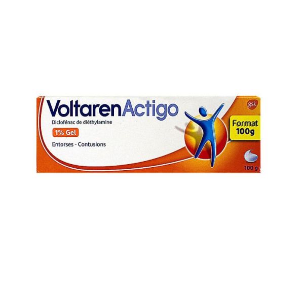 Voltaren Actigo 1% gel tube 60g-100g