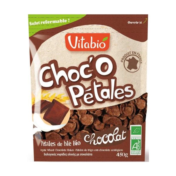 Vitabio Choc'o Petit Déj Pétales Chocolat 450g