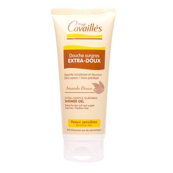 Cavailles Douche Surgras Extra doux  Huile d'Amande douce 200Ml