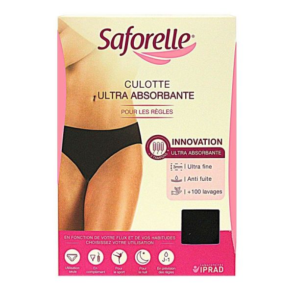 Saforelle Culotte Absorb Noir Tl