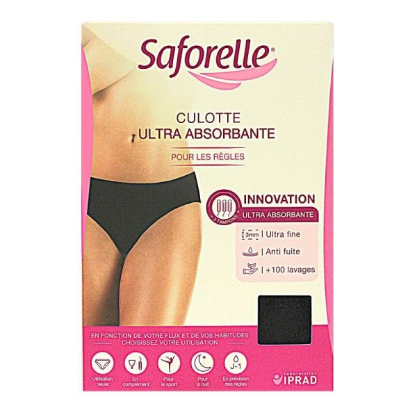 Saforelle Culotte Absorb Noir Txl