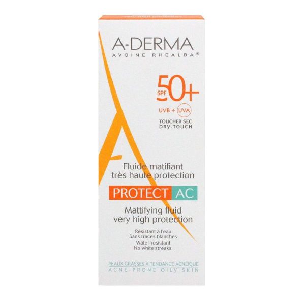 Aderma Protect-Ac Spf50+ Flde Matif T/40Ml