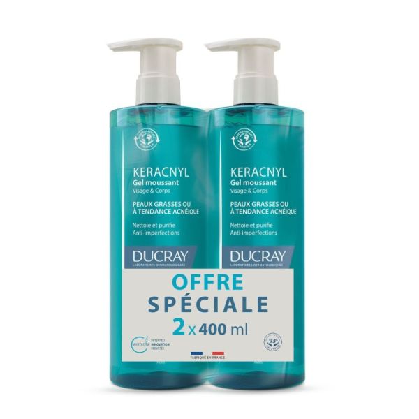 Keracnyl Gel Moussant 400Mlx2