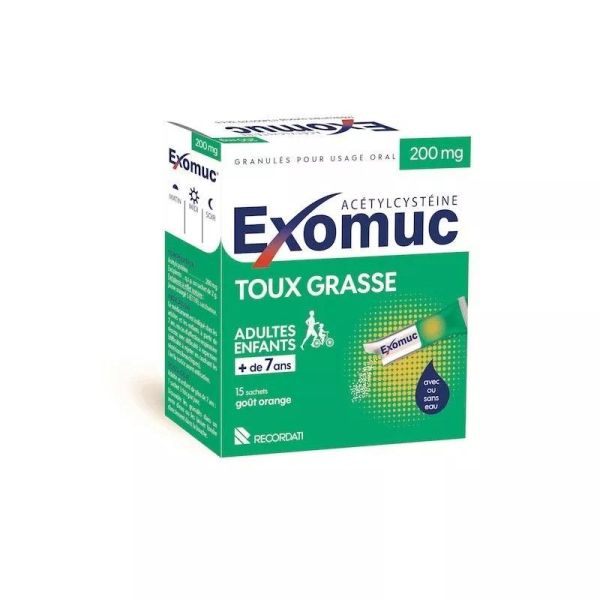 Exomuc Stick Sans Eau 15 Sachets