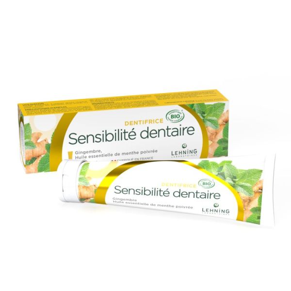 Dentifrice sensibilité dentaire bio