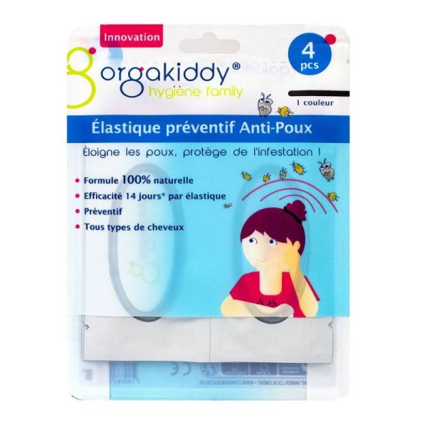 Orgakiddy Elastiq Anti-Poux Noir B/4