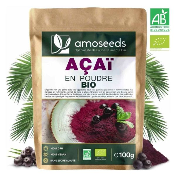 Amoseeds Pdr Acai Bio 100G