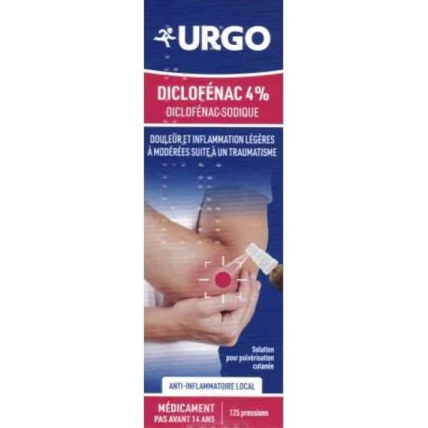 Diclofenac 4% Urgo Sol Cut 25G