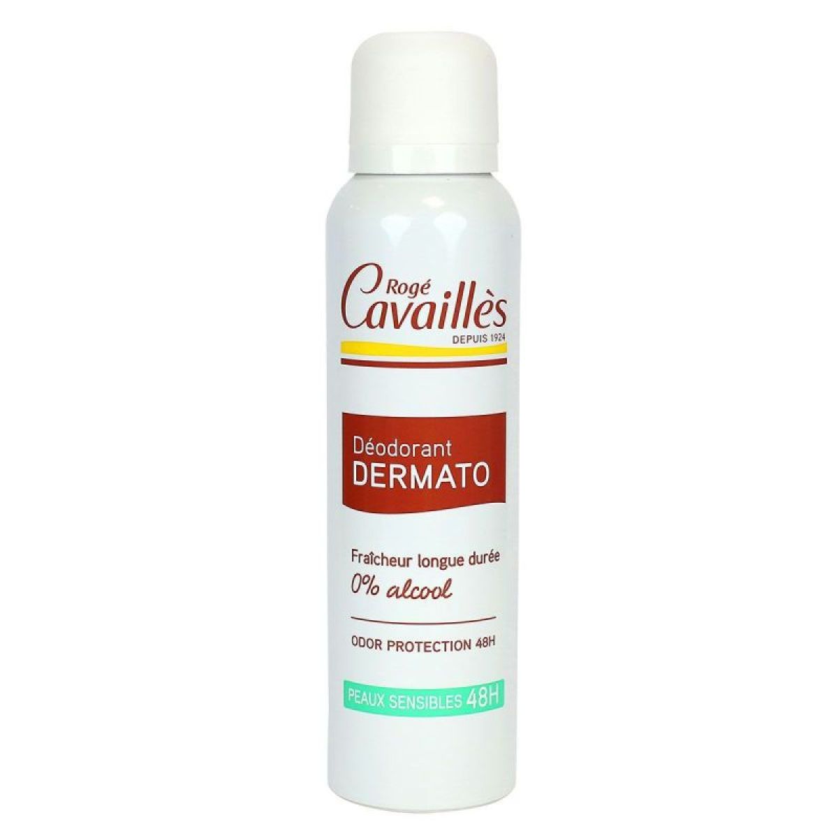 CAVAILLES DEODORANT DERMATO SPRAY 48H HUILE DE RIZ APAISANTE 150 ML
