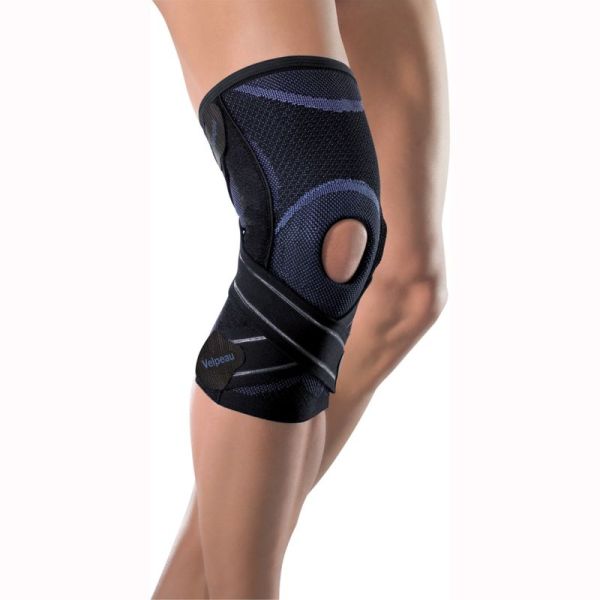 Velpeau® Ligaction Comfort - Genouillère T2 - Noir/Bleu - LPP