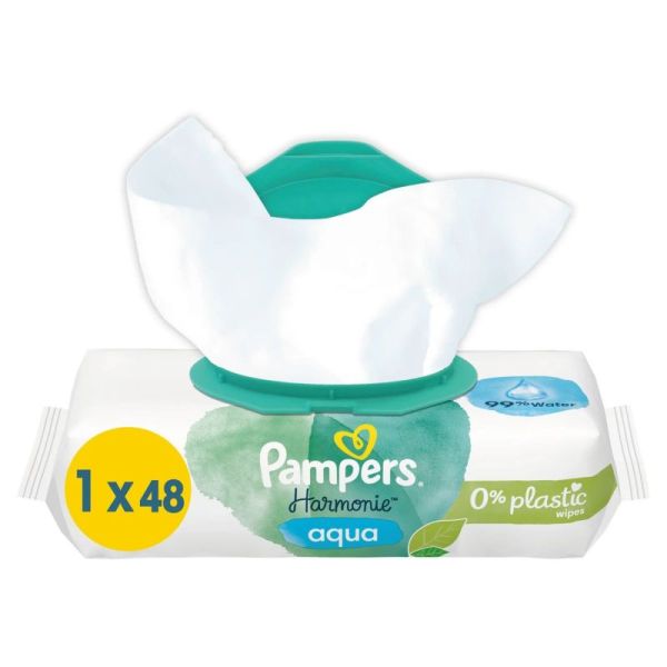 Pampers Harmonie Aqua 0% Linget 48