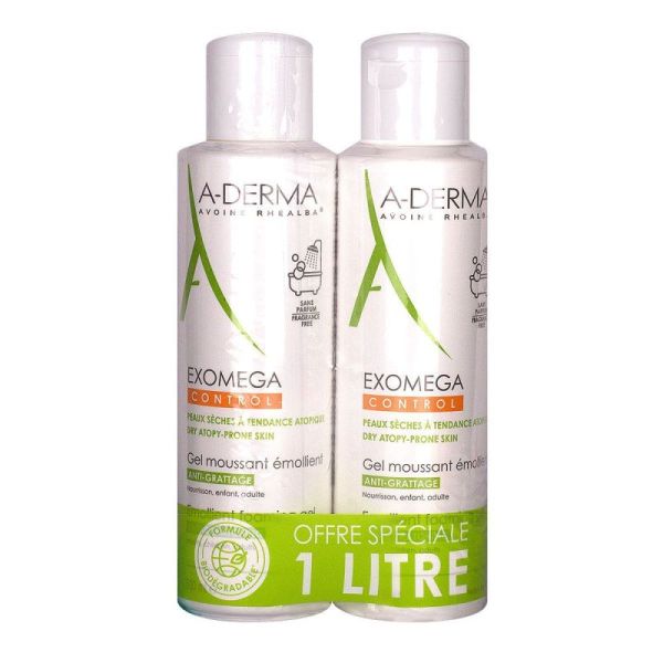 A-Derma Exomega Cont Gel 500Mlx2