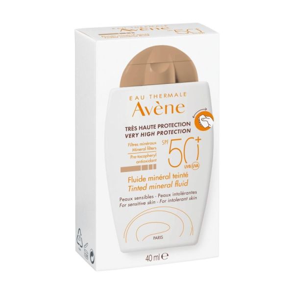 Avene Solaire SPF50+ Fluide Minéral Teinté 40ml