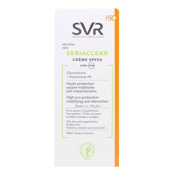 Svr Sebiaclear Spf50 Cr T/50Ml