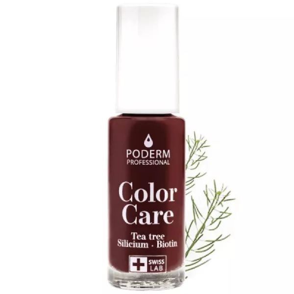 Poderm Color Care Vernis Rouge Noir 8ml