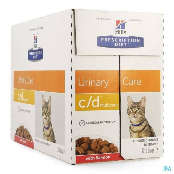 Long Presc Fel C/D Multicare Saumon 12 Sachets