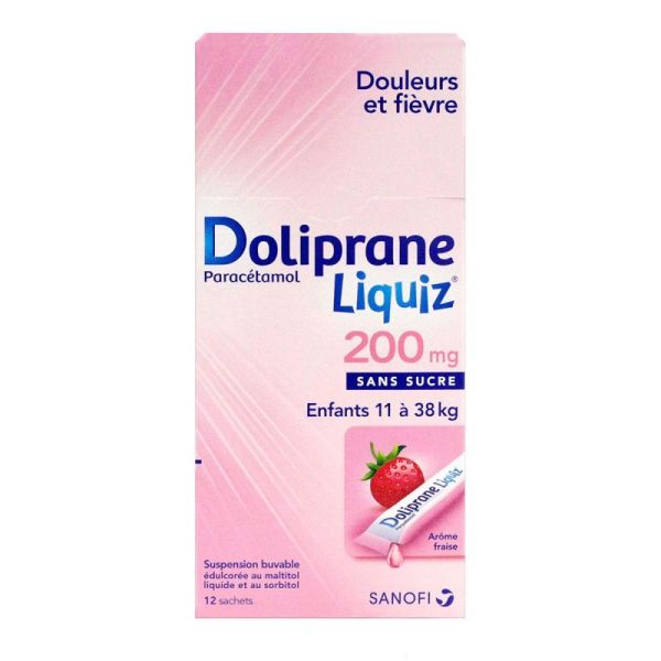 Dolipraneliquiz 200Mg Sachet S/S12