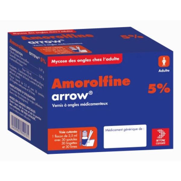 Amorolfine Conseil 5% Arw Ver 2,5Ml 30Spat